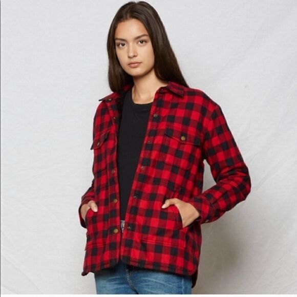 Current Elliot Buffalo Plaid Workman Shirt Jacket - Picture 4 of 8